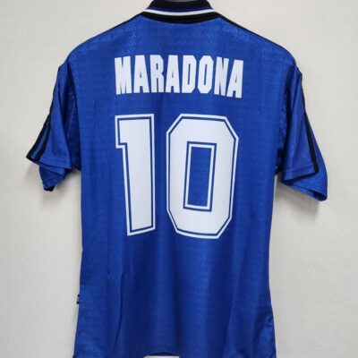 Camiseta fútbol dorsal Maradona Retro 1994 Argentina Visitante
