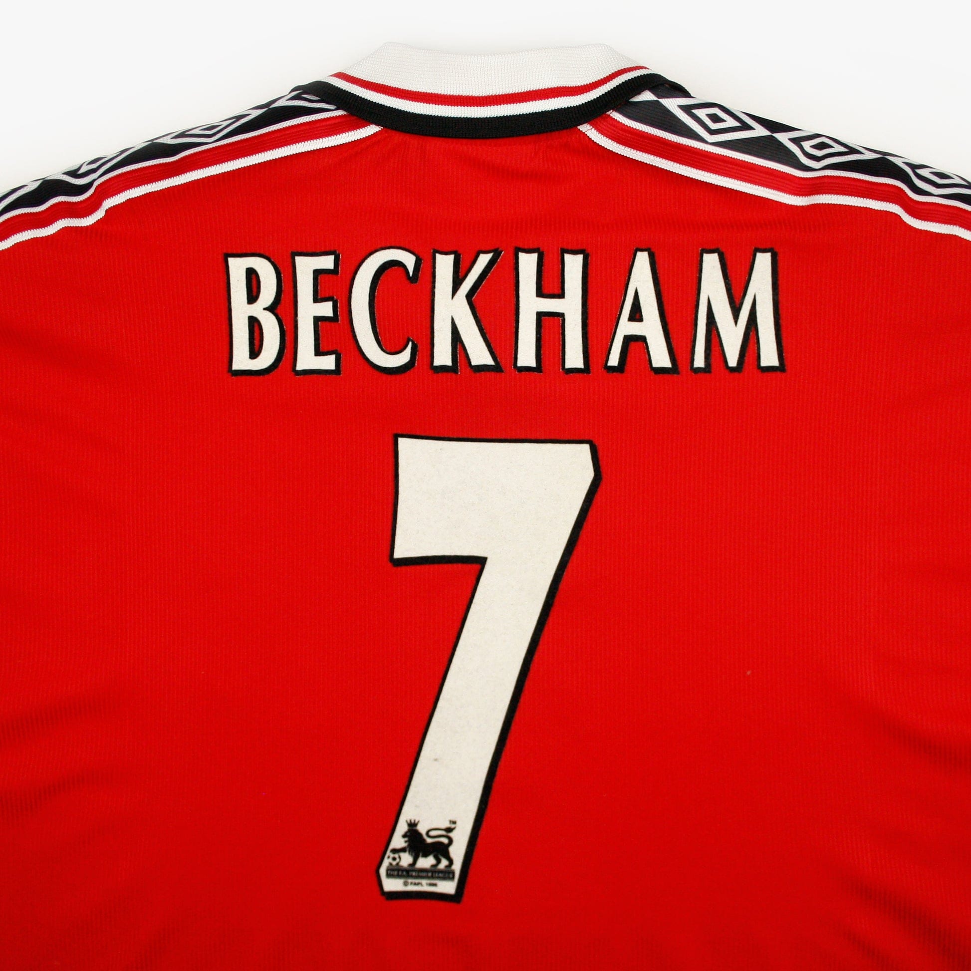 Camiseta fútbol Manchester United dorsal 7 Beckham Retro