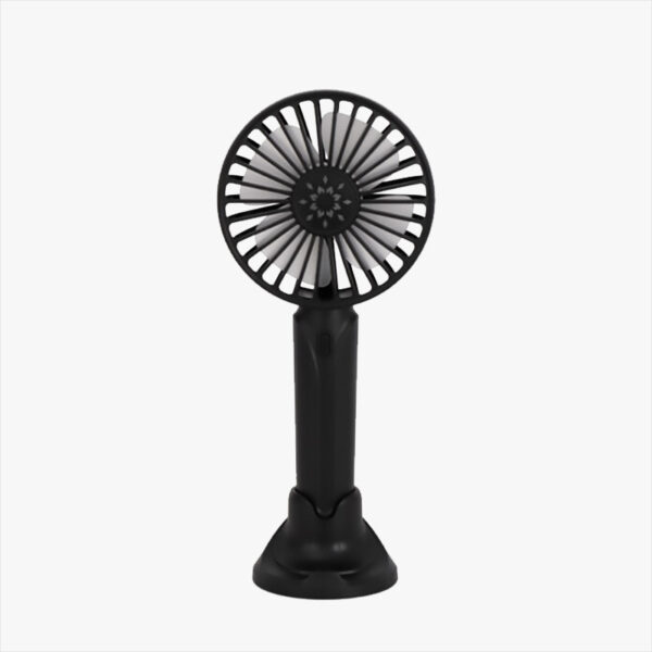 Mini Ventilador portatil y de Mesa con Soporte para Teléfono - 3 Velocidades, Recargable USB