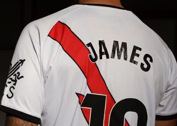 camiseta rayo vallecano james rodriguez dorsal 10