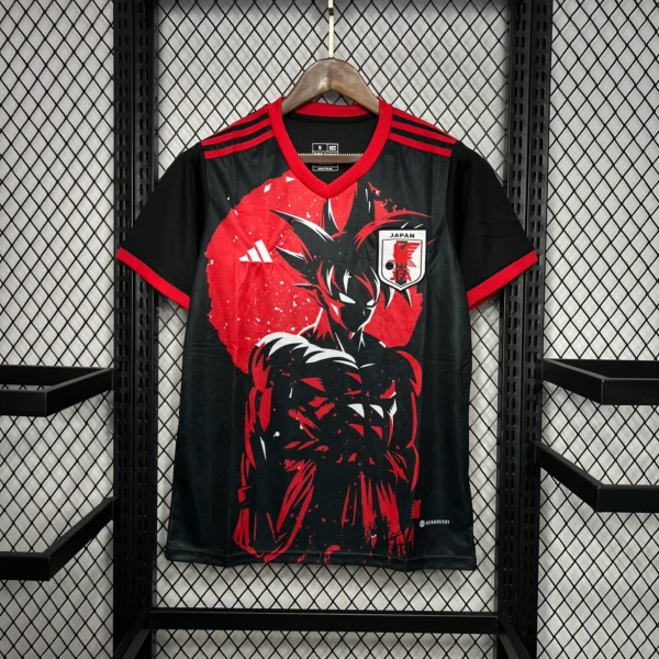 Camiseta de Fútbol Negra Japón Goku 24/25 - Edición Especial Dragon Ball - Imagen 2