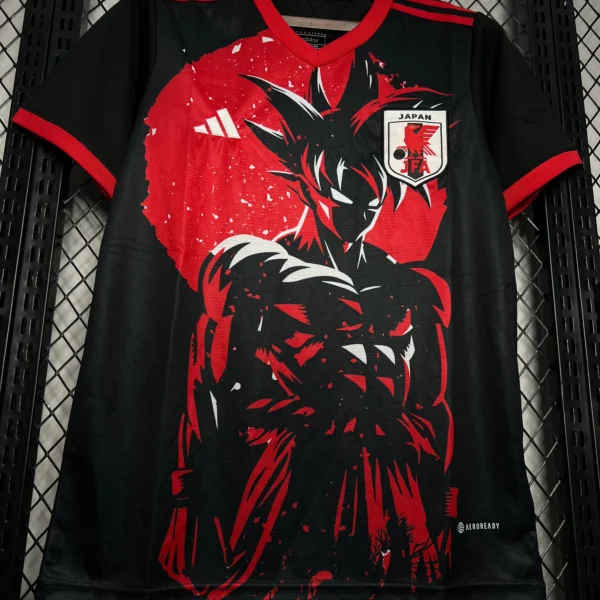 Camiseta de Fútbol Negra Japón Goku 24/25 - Edición Especial Dragon Ball - Imagen 3