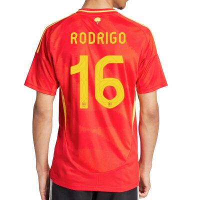 Camiseta Selección Española 2024 – Rodrigo 16 – Balón de Oro – Campeón Eurocopa