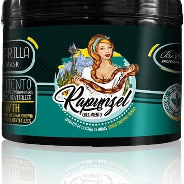 Mascarilla Capilar Rapunzel Be Shyne 500gr – Tratamiento Intensivo que Estimula el Crecimiento, Repara y Restaura la Vitalidad del Cabello
