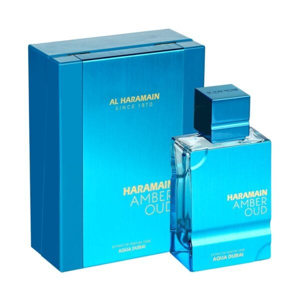 Amber Oud Aqua Dubai de Al Haramain – Extrait de Parfum Unisex 100 ml – Fresco y Tropical