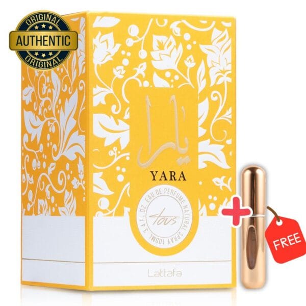 Yara Tous – Lattafa Perfume para mujeres + Atomizador recargable de regalo