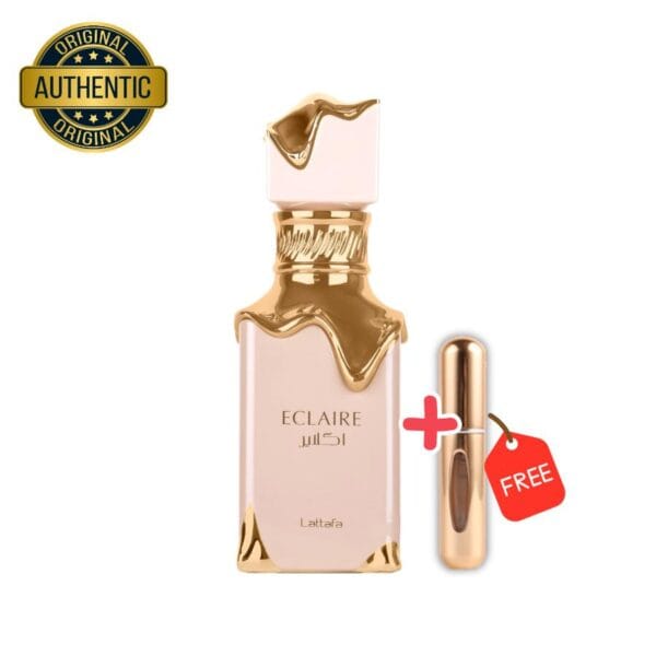 Éclaire – Lattafa (100ml) Perfume para mujer + Atomizador recargable de regalo