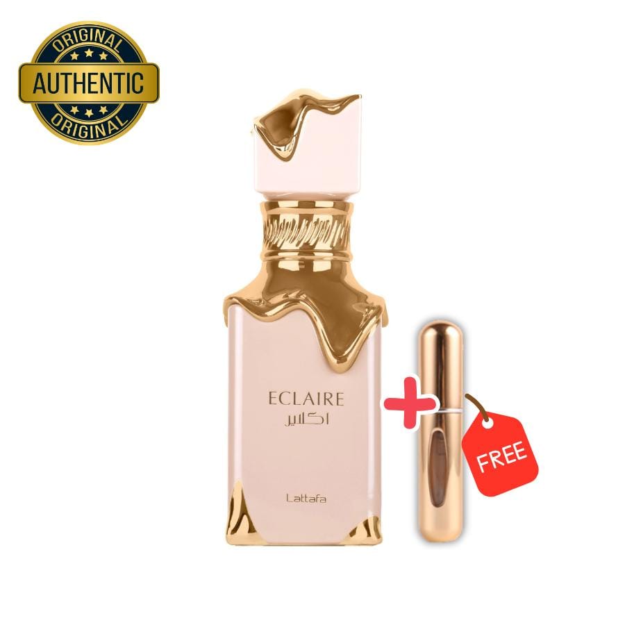 Éclaire – Lattafa (100ml) Perfume para mujer + Atomizador recargable de regalo