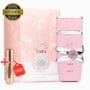 Yara Rosa de Lattafa Perfume árabe para mujer + atomizador portátil recargable de regalo