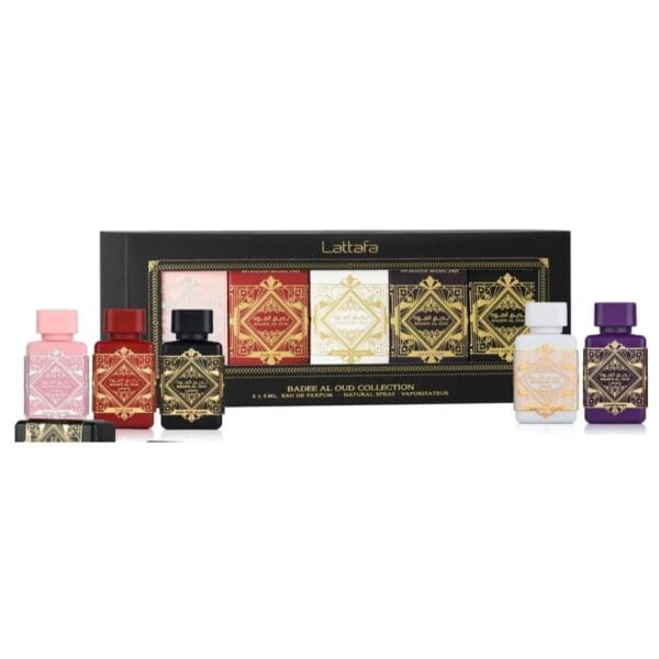 Set de Perfumes LATTAFA Badee Al Oud Collection – 5×5 ml Edición Limitada